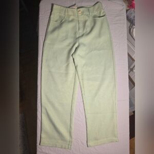Hem & Thread Green Houndstooth Pants